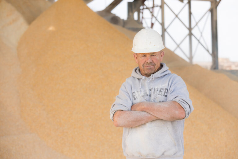 Feed mill employee